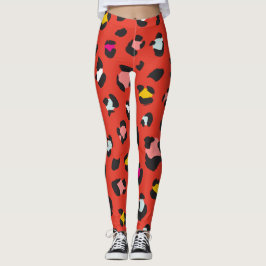 Trendy 80er Leopard Pattern Leggings