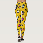 Trendy 80er Leopard Pattern Leggings (Rückseite)