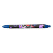 Trendy 80er Pattern Blue Ink Pen Kugelschreiber (Vorderseite)