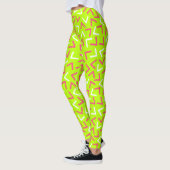 Trendy 80er Pattern Green Leggings (Links)