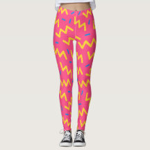 Trendy 80er Pattern Leggings