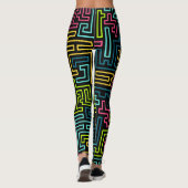 Trendy 80er Pattern Leggings (Rückseite)