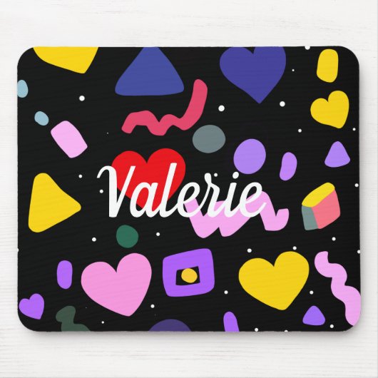 Trendy 80er Pattern Mousepad (Vorne)