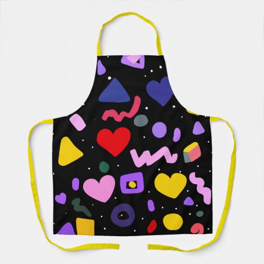 Trendy 80er Pattern Schürze (Vorderseite)
