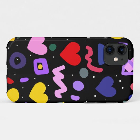 Trendy 80er Pattern Schürze Case-Mate iPhone Hülle (Rückseite (Horizontal))