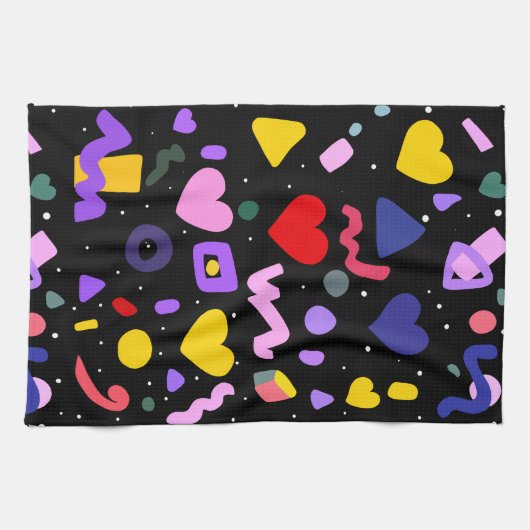 Trendy 80er Pattern Schürze Geschirrtuch (Horizontal)