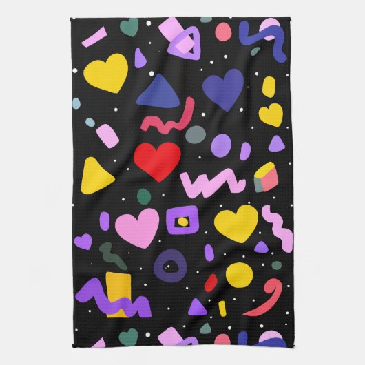 Trendy 80er Pattern Schürze Geschirrtuch (Vertikal)