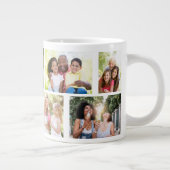 Trendy 8 Picture Masonry Grid Weißes Foto Jumbo-Tasse (Rechts)