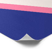 Trendy 90er Memphis geometrisches nahtloses Muster Poster (Ecke)