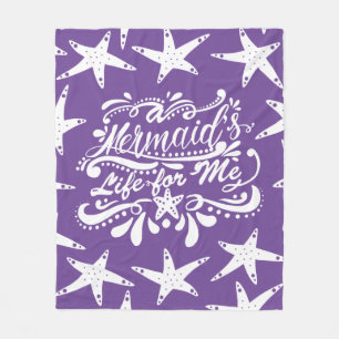 Trendy A Mermaid's Life for Me Starfish Fleecedecke