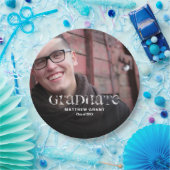 Trendy Abschluss Celebration Foto Pappteller (Party)