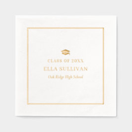 Trendy Abschluss Foil Napkins Klassik Moderne Servietten Mit Folie