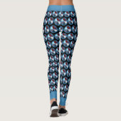 TRENDY ABSTRAKT GEOMETRIC BLUME CIRLE PATTERN LEGGINGS (Rückseite)