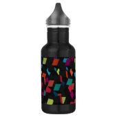 Trendy Abstrakt Geometric Cube Pattern Edelstahlflasche (Links)