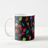 Trendy Abstrakt Geometric Cube Pattern Kaffeetasse (Links)