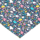 Trendy Abstrakt Geometric Stone Terrazzo Tischdecke (Schrägansicht)