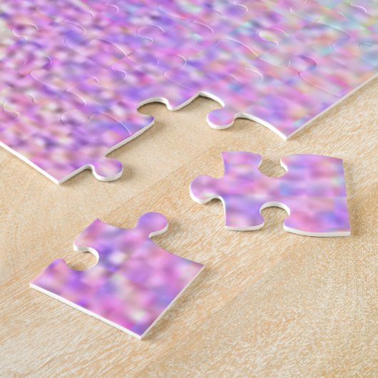 Trendy abstrakt Glitteer Unicorn Puzzle (Seite)
