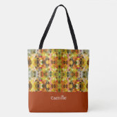 Trendy Abstrakt Mit Monogramm Tote Bag Tasche (Vorderseite)