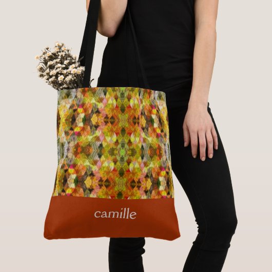 Trendy Abstrakt Mit Monogramm Tote Bag Tasche (Von Nahem)