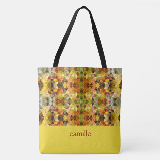 Trendy Abstrakt Mit Monogramm Tote Bag Tasche (Vorderseite)