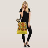 Trendy Abstrakt Mit Monogramm Tote Bag Tasche (Am Model)