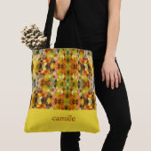 Trendy Abstrakt Mit Monogramm Tote Bag Tasche (Von Nahem)