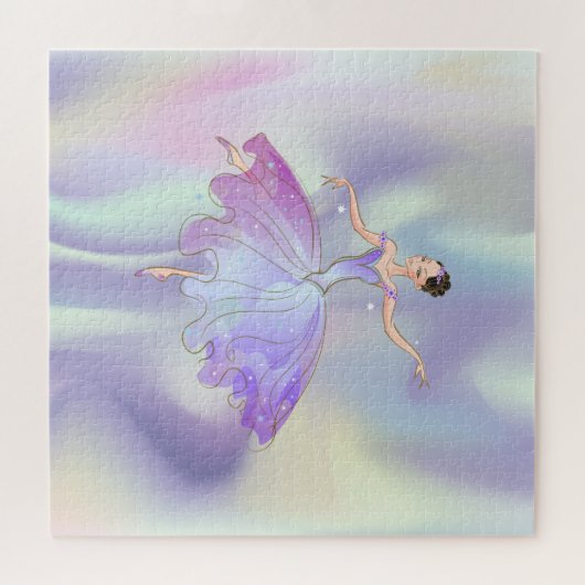 Trendy Abstrakt Ombre Ballerina Puzzle (Horizontal)