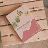 Trendy Abstrakt Pink Gardener 2025 Planer