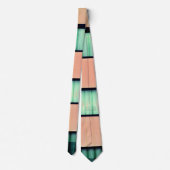Trendy Abstrakt Print Necktie Krawatte (Rückseite)