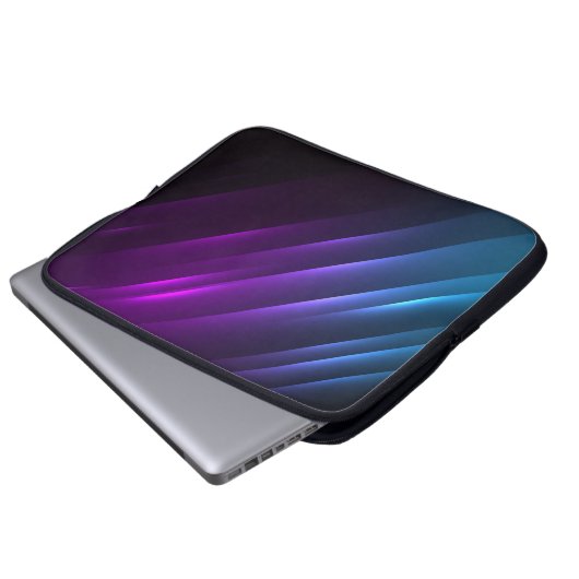 Trendy Abstrakt Shiny Neon Lights Laptop Sleeve (Vorne Knopf)