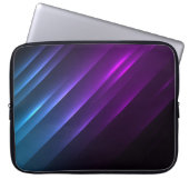Trendy Abstrakt Shiny Neon Lights Laptop Sleeve (Vorderseite)