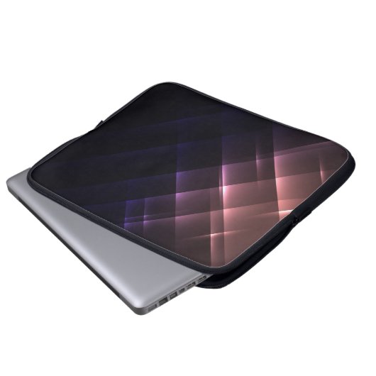 Trendy Abstrakt Shiny Neon Lights Laptop Sleeve (Vorne Knopf)