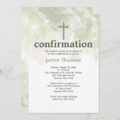 Trendy abstrakte Bestätigungs-Einladung Einladung (Vorne/Hinten)