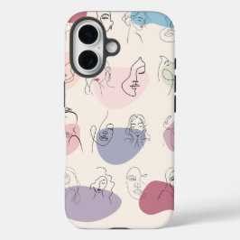 Trendy Abstrakte Frauenline Art iPhone Case