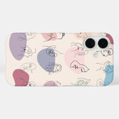 Trendy Abstrakte Frauenline Art iPhone Case (Rückseite (Horizontal))