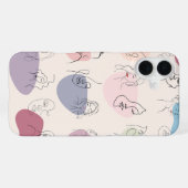 Trendy Abstrakte Frauenline Art iPhone Case iPhone Hülle (Rückseite (Horizontal))