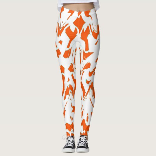 Trendy abstrakte Leggings "Ratti_Creative_Arts" (Vorderseite)