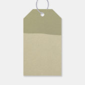 Trendy Abstrakte Minimalistische, hausgemachte Ges Geschenkanhänger (Rückseite)