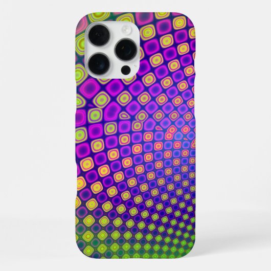 Trendy abstrakte Muster iPhone Gehäuse Hülle (Rückseite)