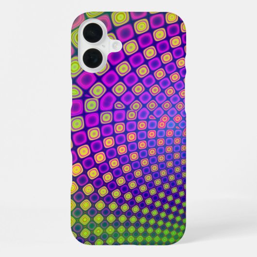 Trendy abstrakte Muster iPhone Gehäuse Hülle (Rückseite)