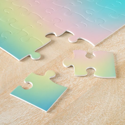 Trendy Abstrakte Stars Glitzer Unicorn Puzzle (Seite)