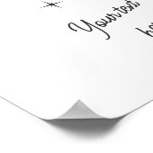 Trendy Ace of Hearts Custom Print Poker Card Poster (Ecke)