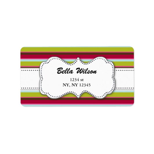 trendy-Adressetikett Adressaufkleber (Vorne)