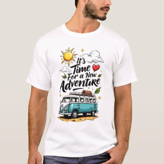 Trendy Adventure Quote Typografie T-Shirt