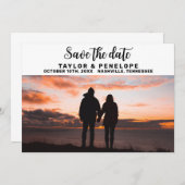 Trendy Adventure Wedding Save the Date (Vorne/Hinten)