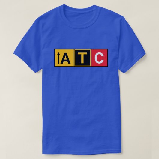 Trendy Air Traffic Control T-Shirt from the Runway (Design vorne)