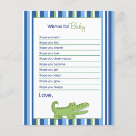 Trendy Alligator wünscht sich Babyberatungskarten