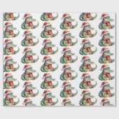 Trendy Alligators-Crocodiles Christmas Pattern Geschenkpapier (Flach)