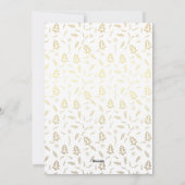 Trendy Always Bright Gold Script Foto Weihnachten  (Rückseite)