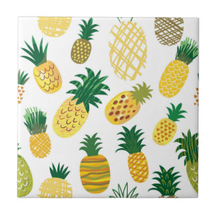 Trendy-Ananas-Muster Fliese